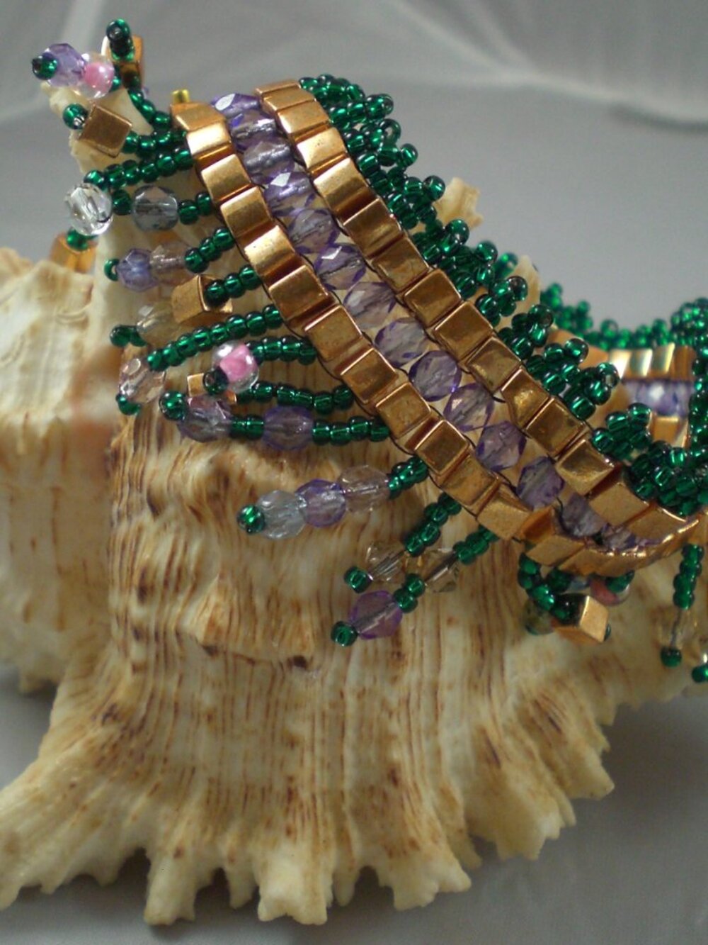 Fun Fringe Hand Beaded Bracelet